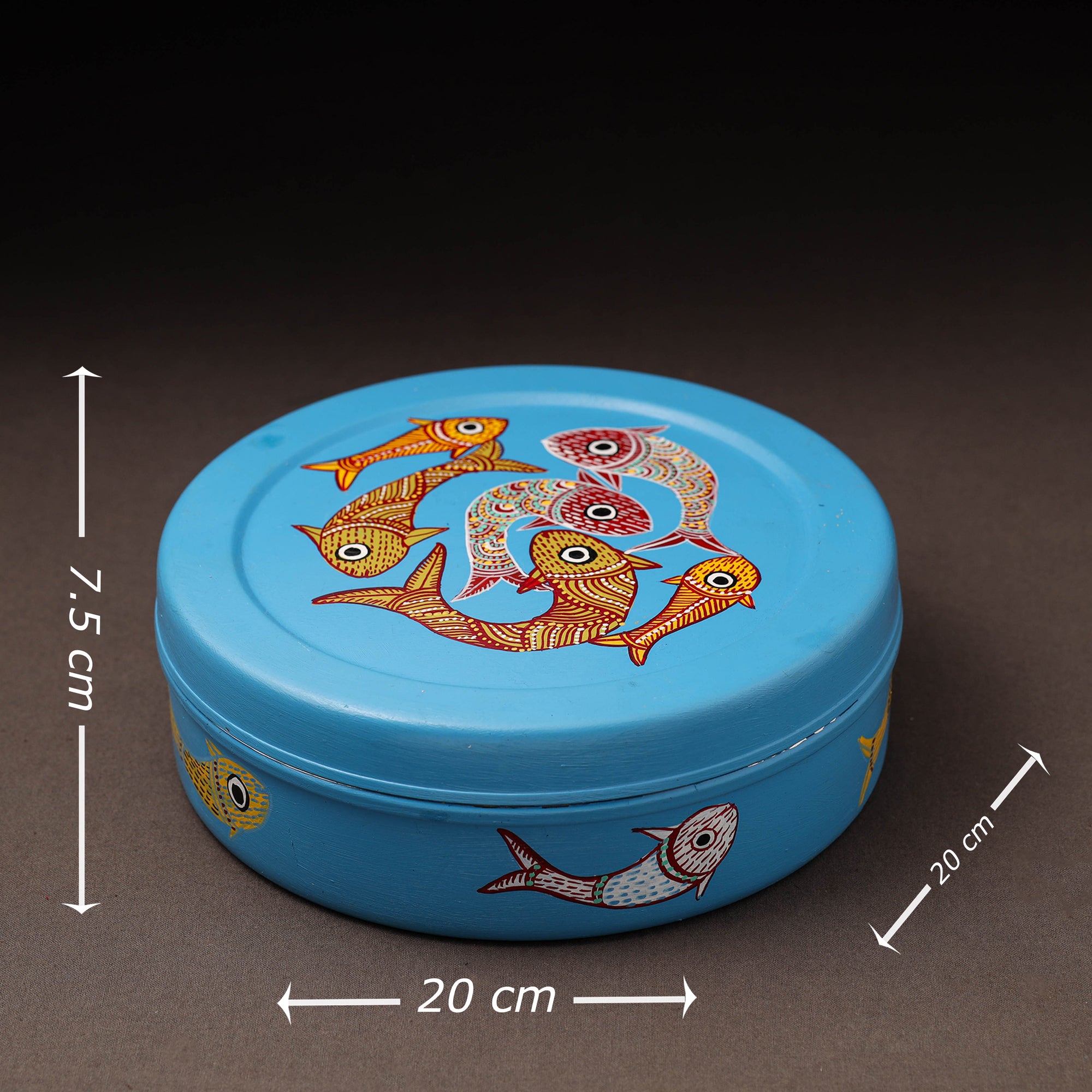  Gond Handpainted Stainless Steel Casserole