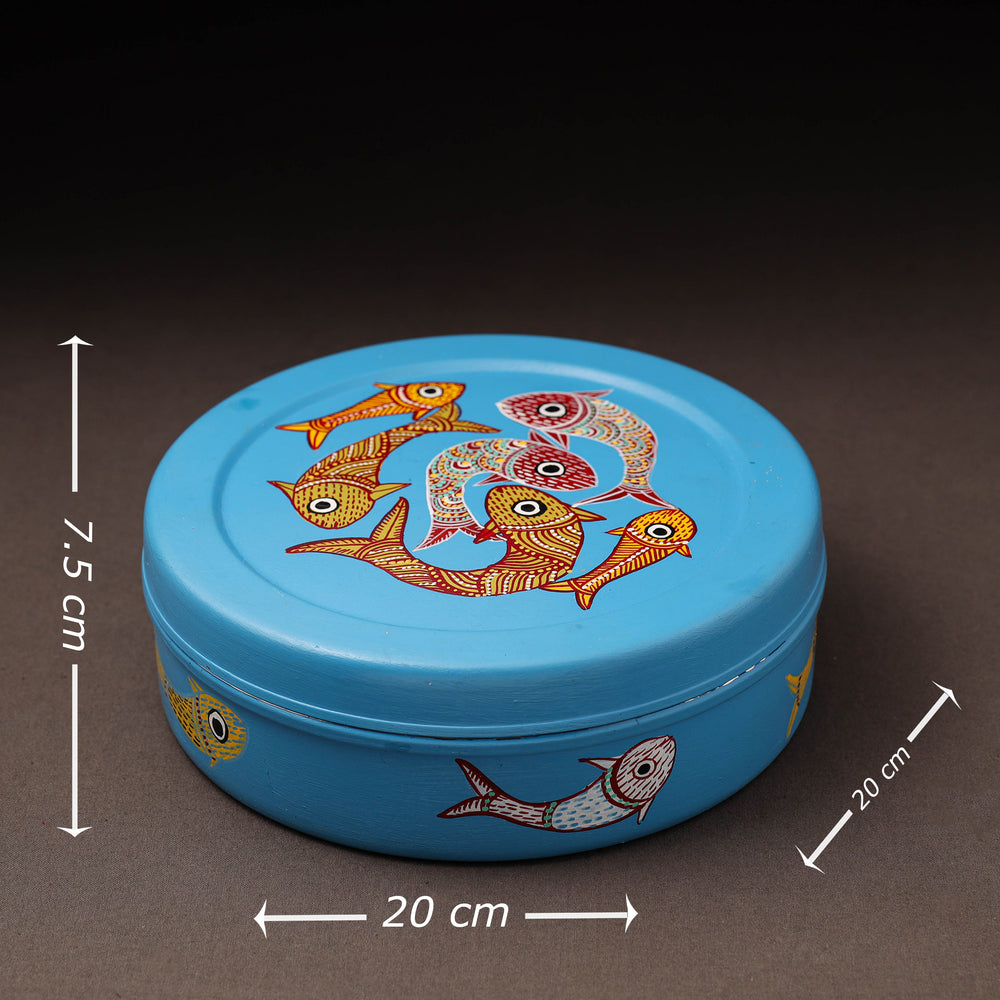 Gond Handpainted Stainless Steel Casserole 10