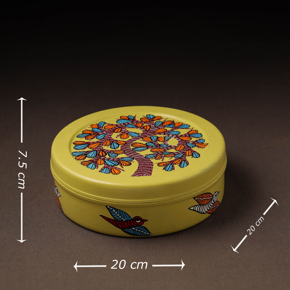 Gond Handpainted Stainless Steel Casserole 02