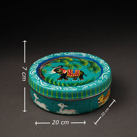  Banaras Handpainted Stainless Steel Roti Box