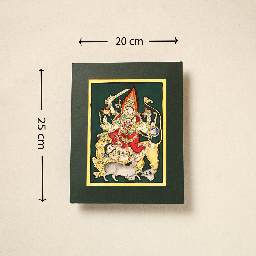 Chamundeshwari - Traditional Mysore Painting (10 x 8 in) 04