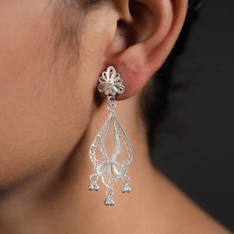 Sterling Silver Filigree Earrings 3