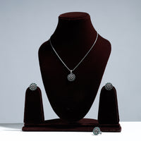 oxidised necklace set