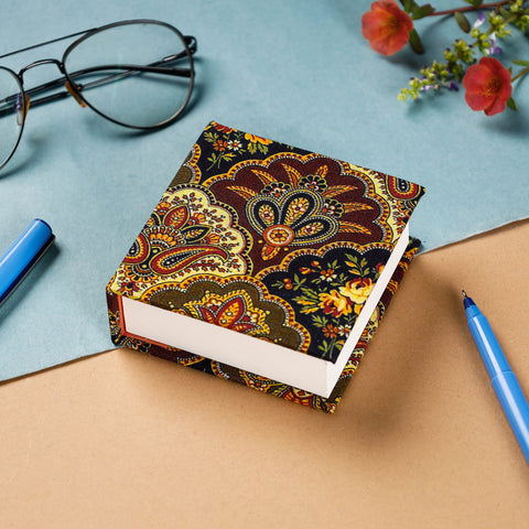 Floral Printed Handcrafted Classic Jumbo Notepad (Small)