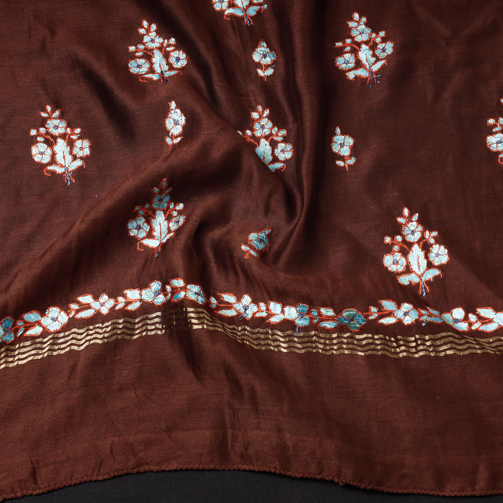 hand embroidery silk dupatta