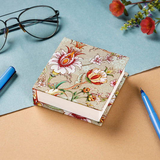 Floral Printed Handcrafted Classic Jumbo Notepad (Small)