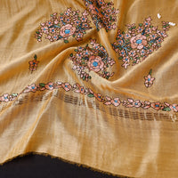 hand embroidery silk dupatta