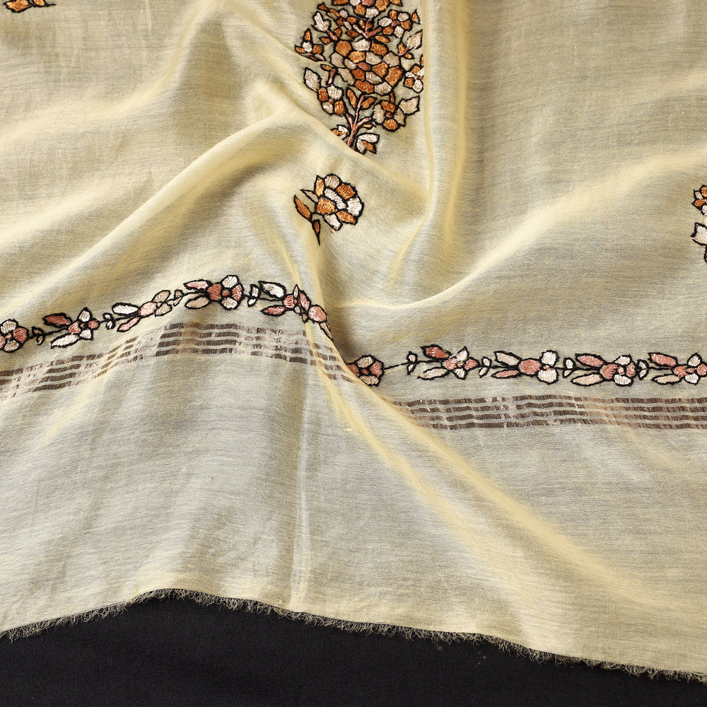 hand embroidery silk dupatta