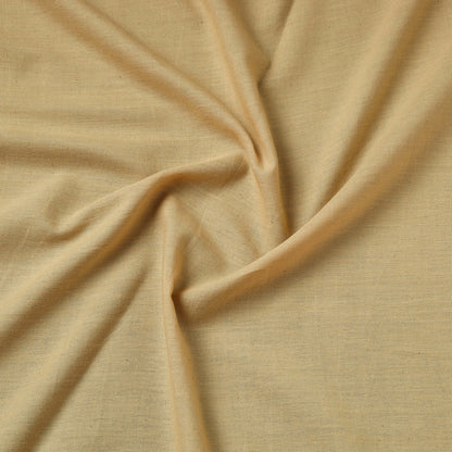 Beige - Mangalagiri Plain Handloom Cotton Fabric