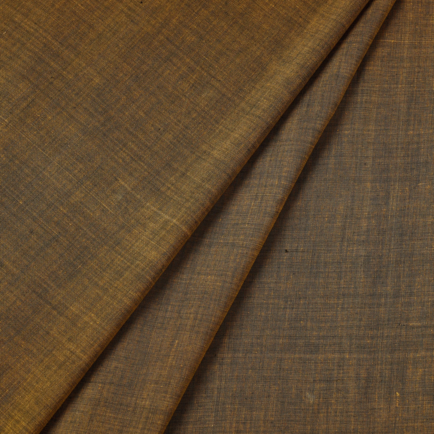 Yellow - Mangalagiri Plain Handloom Cotton Fabric