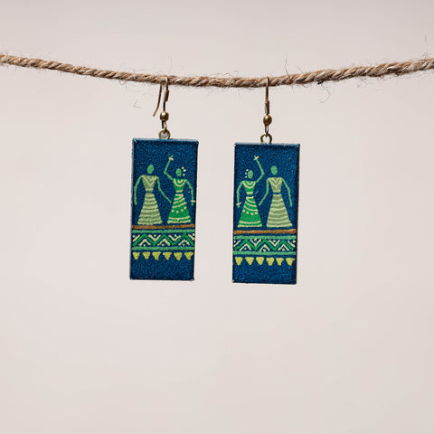 miniature handpainted earrings