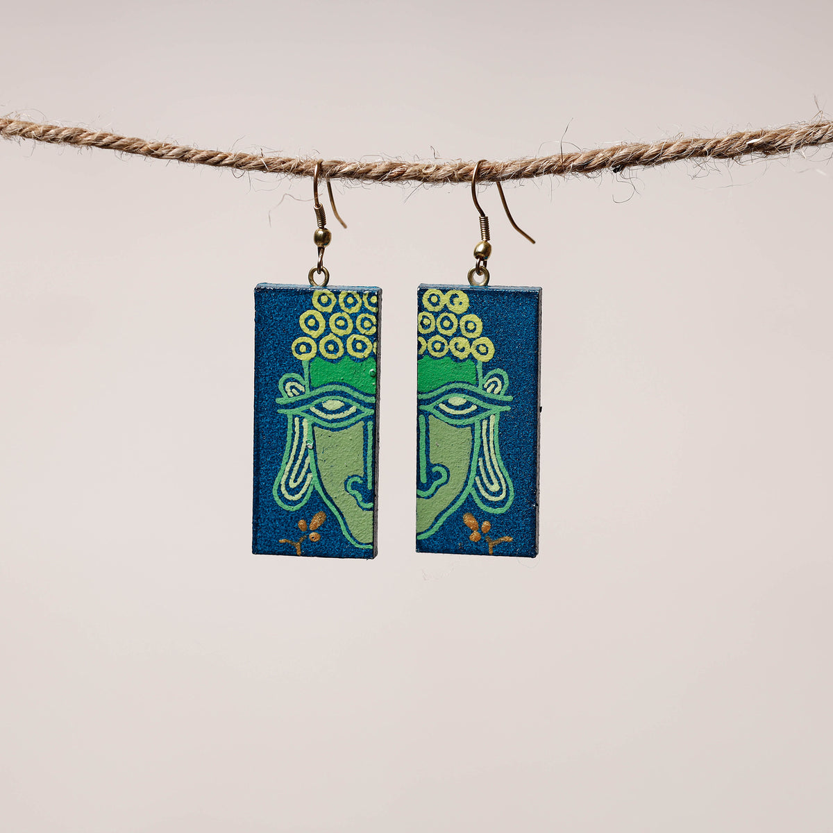 miniature handpainted earrings