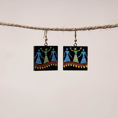 miniature handpainted earrings