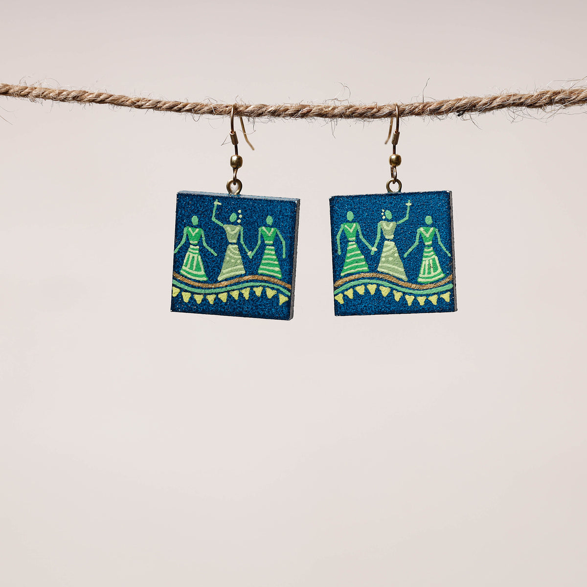 miniature handpainted earrings