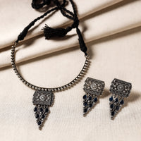 oxidised necklace set