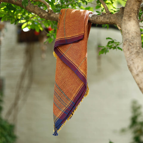 Orange - Organic Kala Cotton Pure Handloom Towel