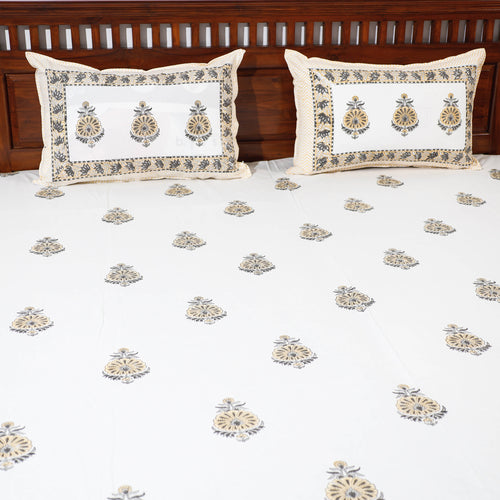 sanganeri double bed cover set