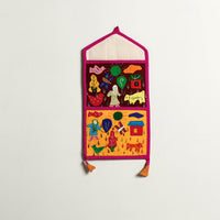 Pipli Applique Work Wall Hanging Letter Holder