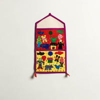 Pipli Applique Work Wall Hanging Letter Holder 