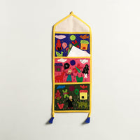 Pipli Applique Work Wall Hanging Letter Holder 