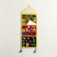 Pipli Applique Work Wall Hanging Letter Holder - (3 Pockets)