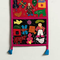 Pipli Applique Work Wall Hanging Letter Holder