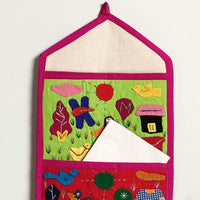 Pipli Applique Work Wall Hanging Letter Holder