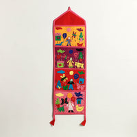 Pipli Applique Work Wall Hanging Letter Holder 