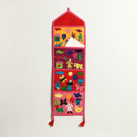 Pipli Applique Work Wall Hanging Letter Holder 