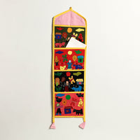 Pipli Applique Work Wall Hanging Letter Holder 