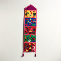 Pipli Applique Work Wall Hanging Letter Holder - (5 Pockets)