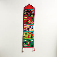 Pipli Applique Work Wall Hanging Letter Holder 