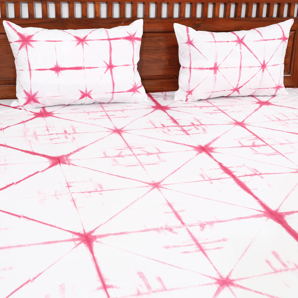 shibori double bed cover set