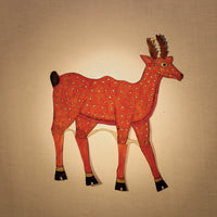 Deer - Tholu Bommalata Leather Puppet Wall Hanging