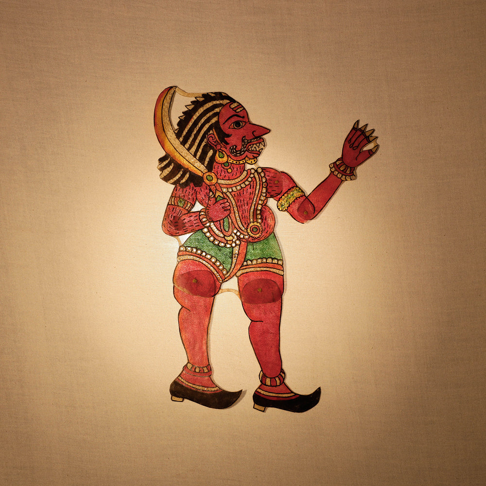 Rakshasa - Tholu Bommalata Leather Puppet Wall Hanging