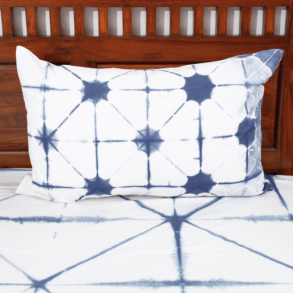 shibori double bed cover set