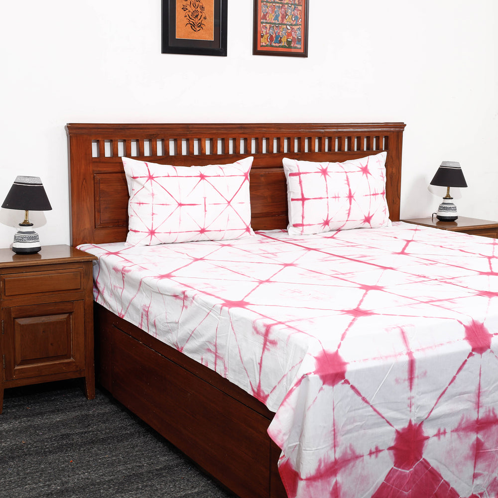 shibori double bed cover set