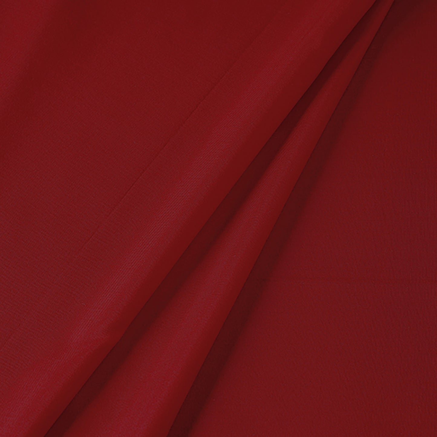 Red Prewashed Plain Pure Silk Fabric