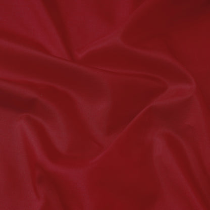 Red Prewashed Plain Pure Silk Fabric