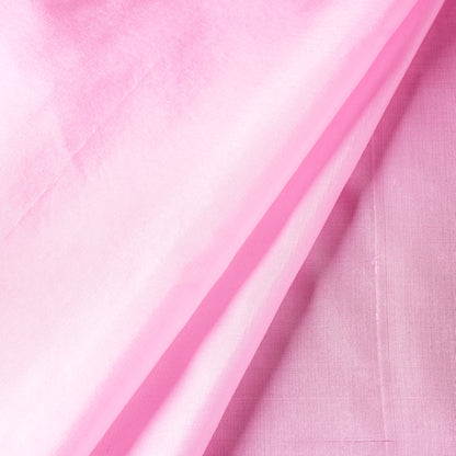 Pink Prewashed Plain Pure Silk Fabric