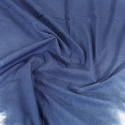Blue - Shibori Tie Dye Pure Cotton Double Bed Cover with Pillow Covers (108 x 90 in)