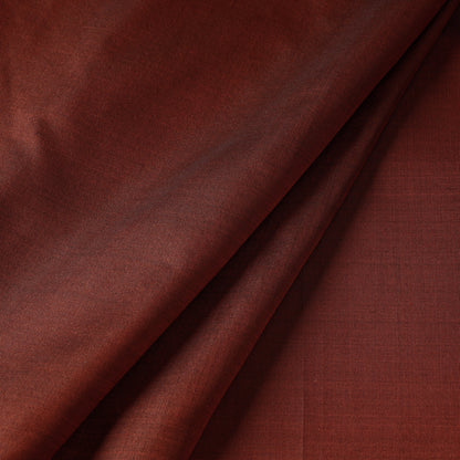 Brown Prewashed Plain Pure Silk Fabric