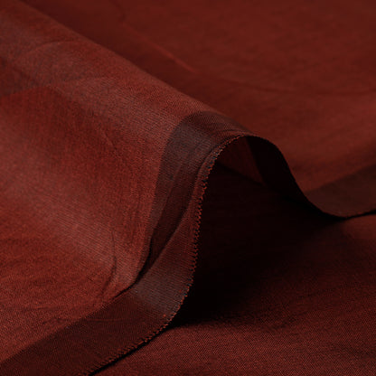 Brown Prewashed Plain Pure Silk Fabric