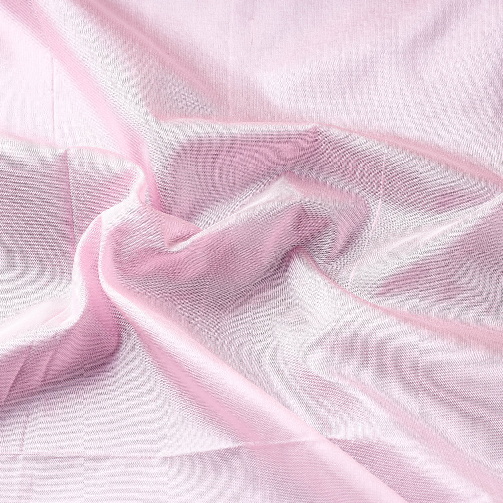 Baby Pink Prewashed Plain Pure Silk Fabric