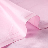 Baby Pink Prewashed Plain Pure Silk Fabric