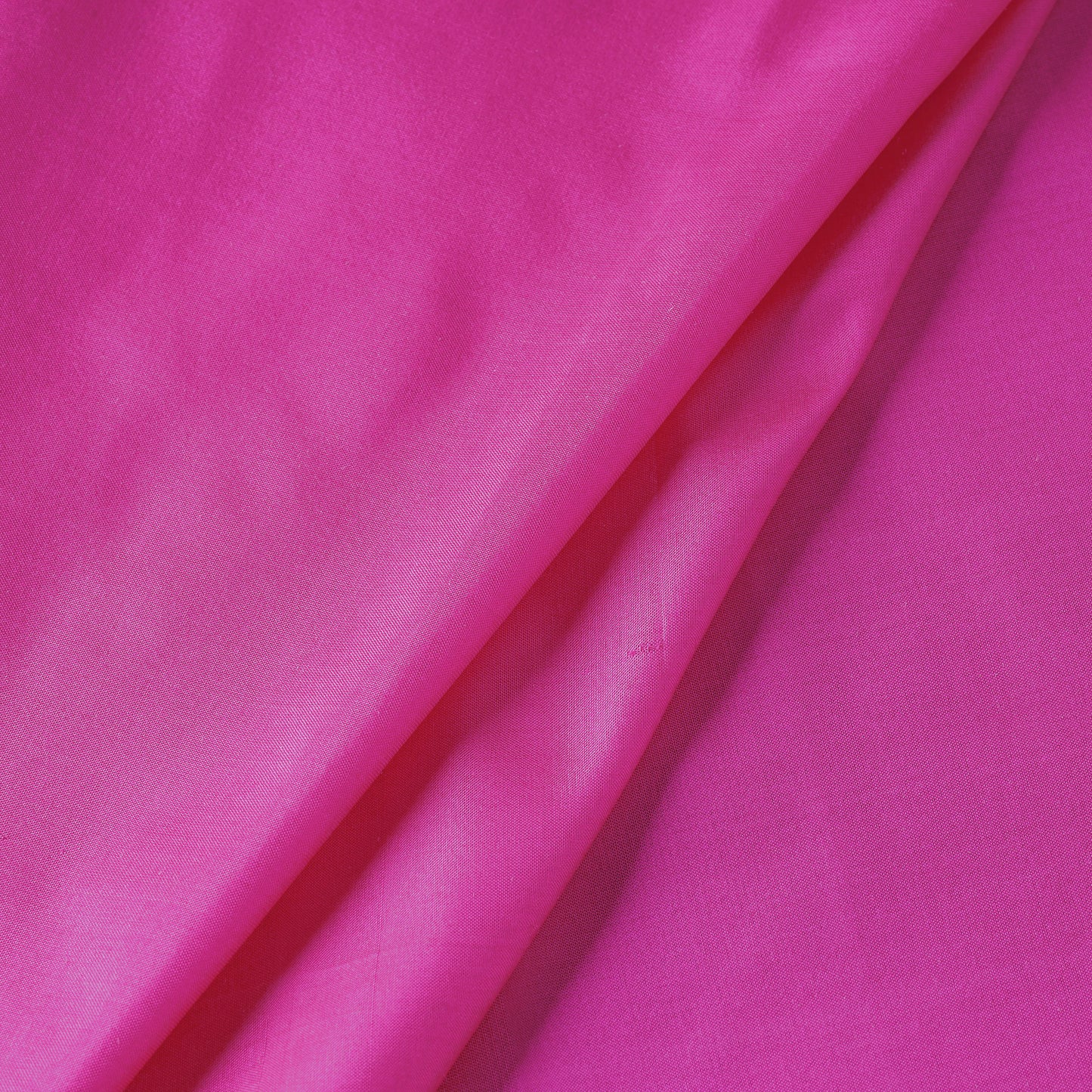 Dark Pink Prewashed Plain Pure Silk Fabric