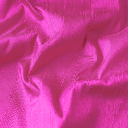 Pink Handloom Pure Silk Dupion Fabric