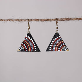 Buy Miniature Handpainted Wooden Earrings Online at iTokri.com