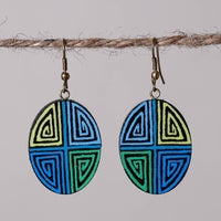 miniature handpainted earrings