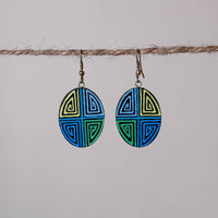 miniature handpainted earrings